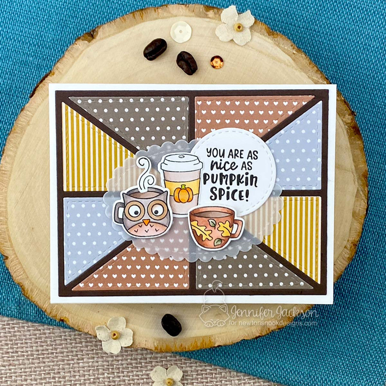 Newton's Nook Designs Card Layout 5 Die nn2509d07 owl