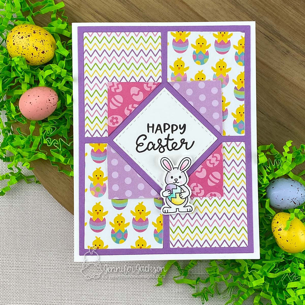 Newton's Nook Designs Card Layout 6 Die nn2602d04 chicks in eggs