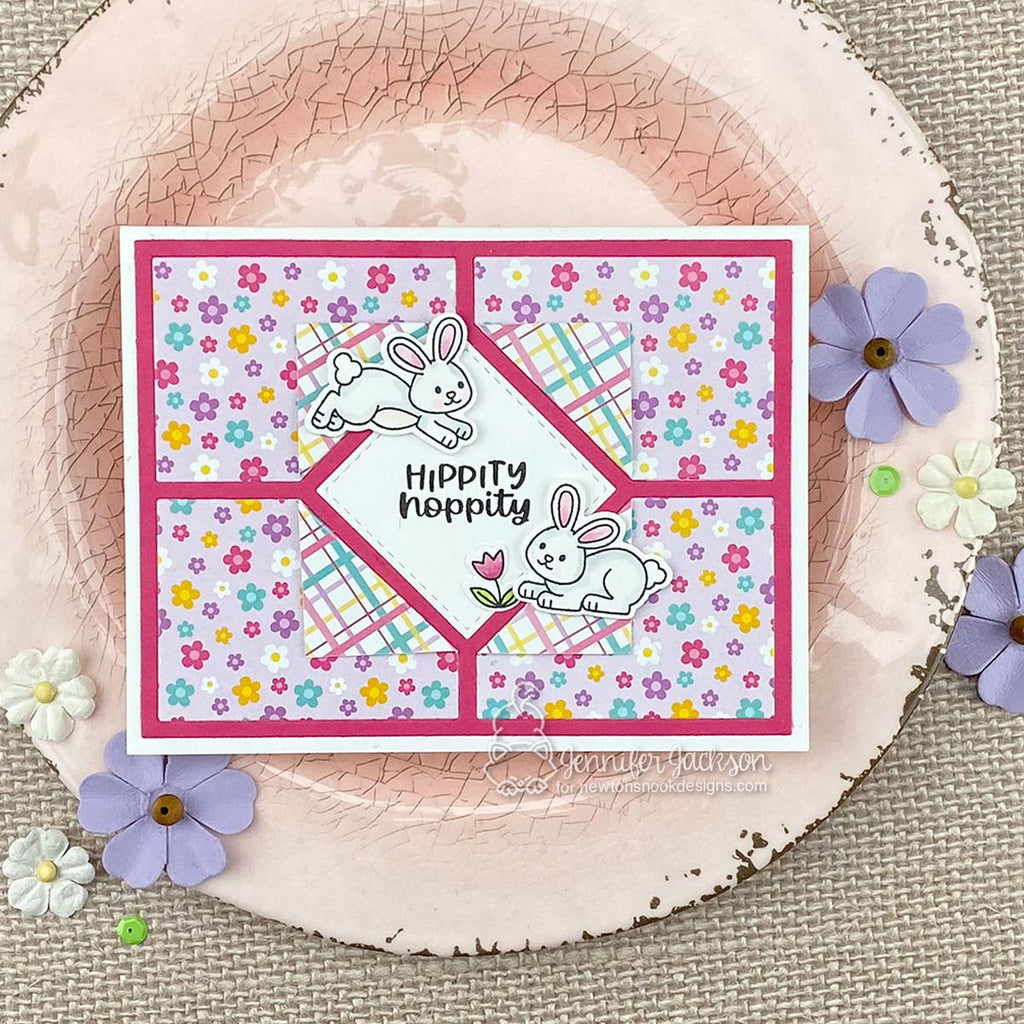 Newton's Nook Designs Card Layout 6 Die nn2602d04 flowers