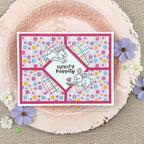 Newton's Nook Designs Card Layout 6 Die nn2602d04 flowers