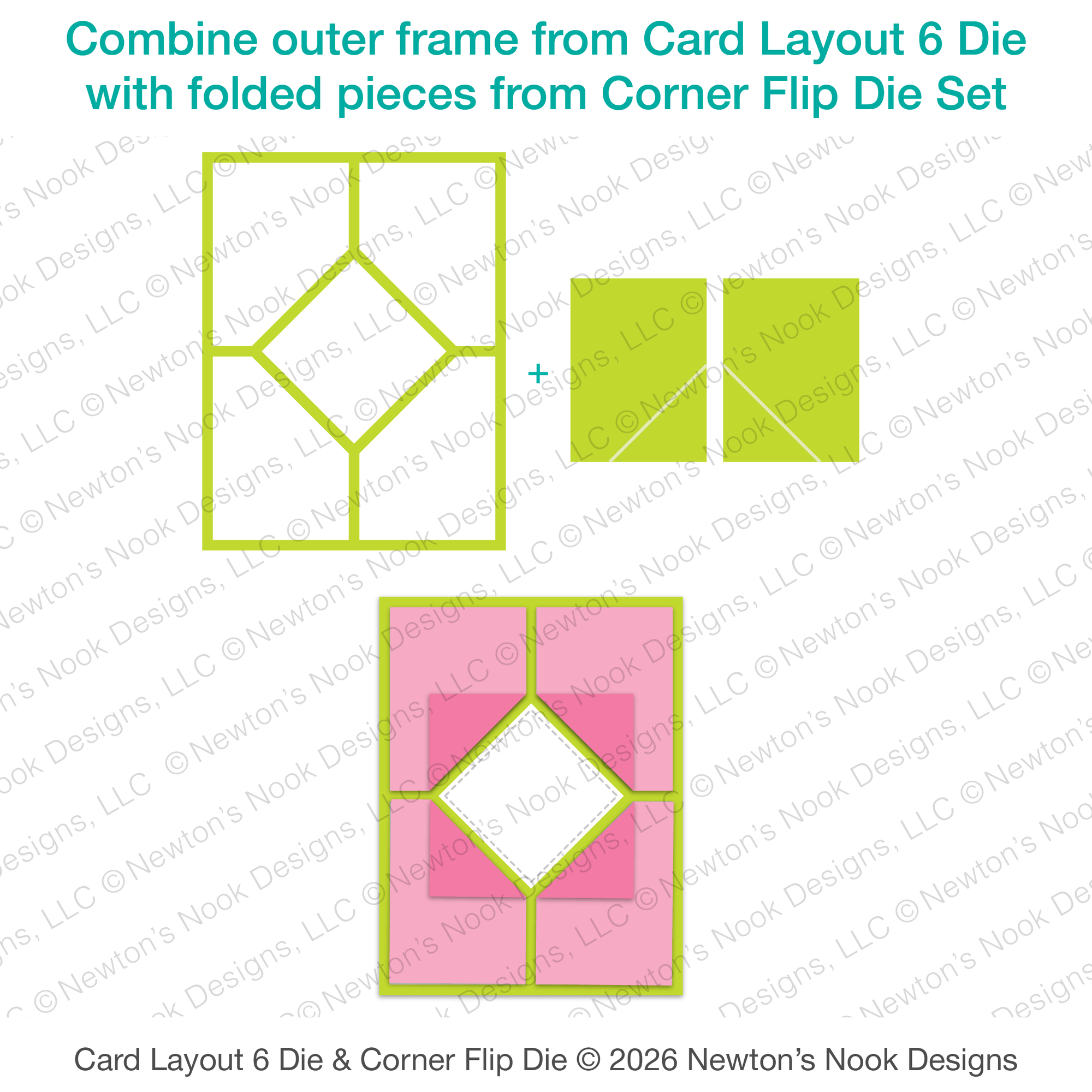 Newton's Nook Designs Card Layout 6 Die nn2602d04 image 2