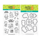 Newton's Nook Designs Cat Birthday Party Clear Stamp and Die Set 1