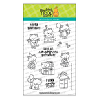 Newton's Nook Designs Cat Birthday Party Clear Stamps nn2507s01 1