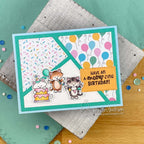 Newton's Nook Designs Cat Birthday Party Dies nn2507d01 balloons
