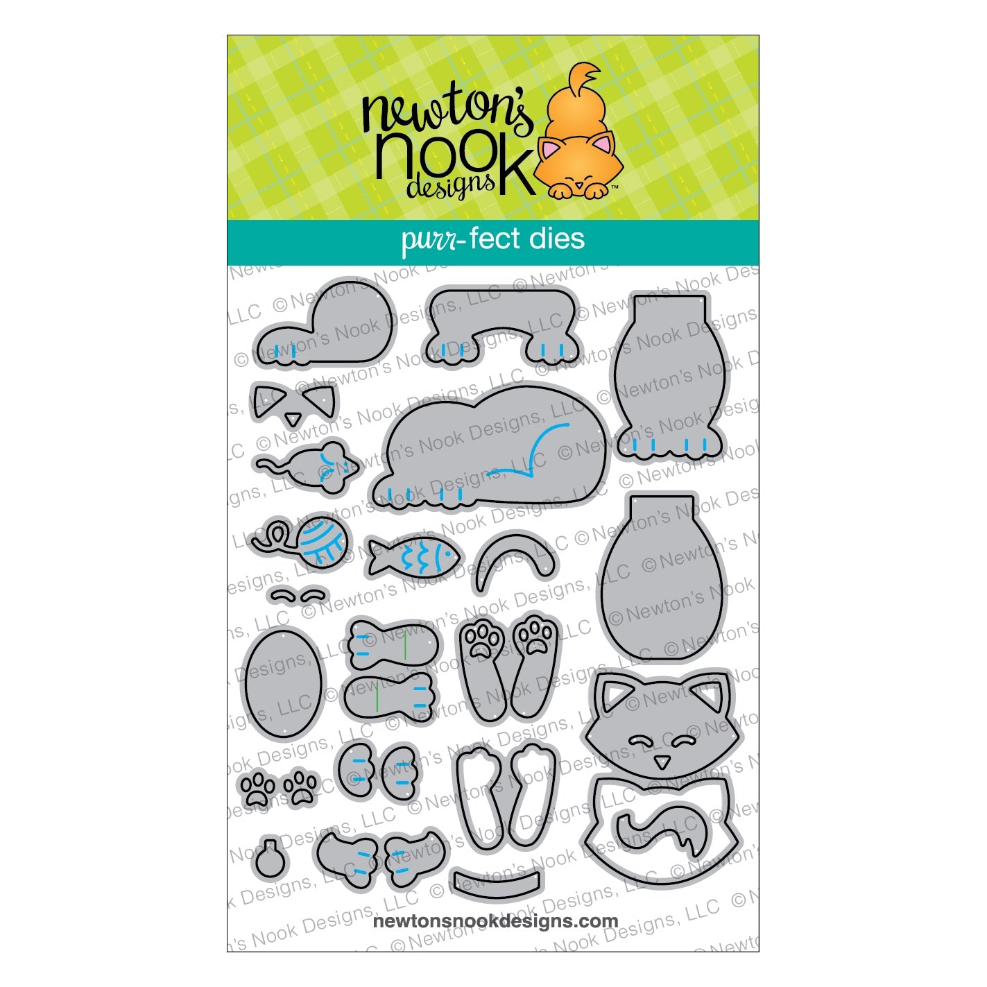 Newton's Nook Designs Cat Builder Dies nn2608d01