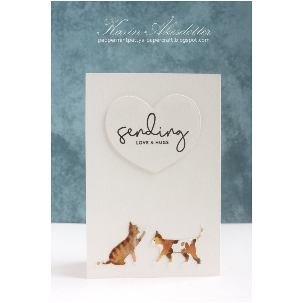 Newton's Nook Designs Cat Silhouettes Dies nn2205d01 sending love | color-code:ALT01