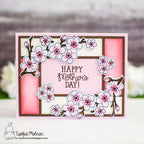 Newton's Nook Designs Cherry Blossom Clear Stamp and Die Set happy mother's day