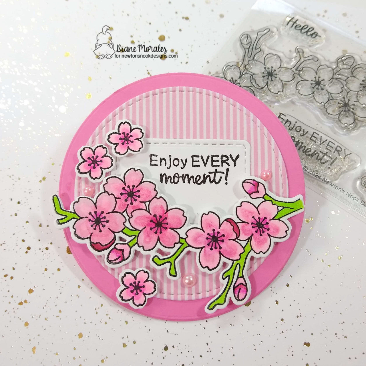 Newton's Nook Designs Cherry Blossom Dies nn2404d03 enjoy