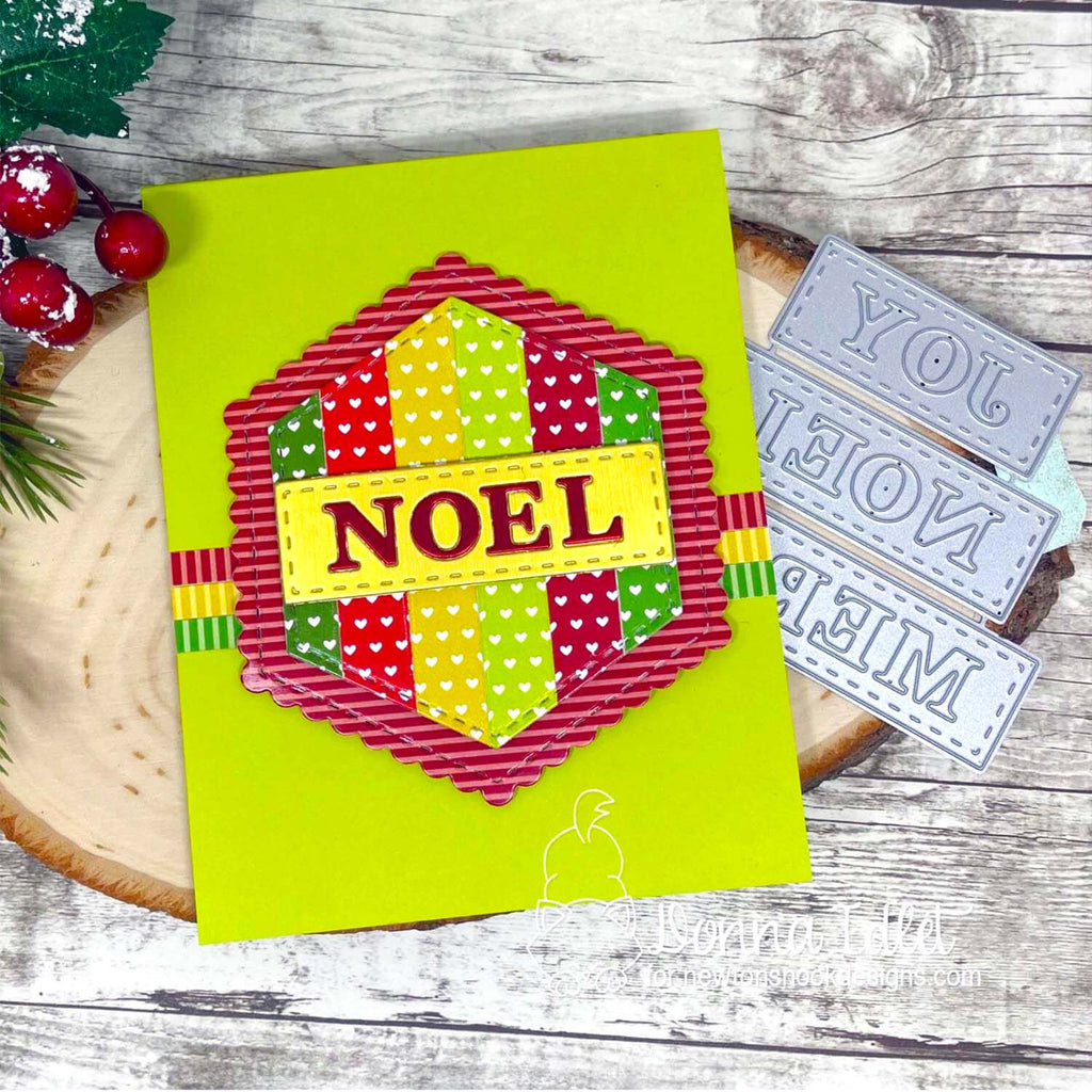 Newton's Nook Designs Christmas Basics 6 x 6 inch Paper Pad nn2410p01 noel