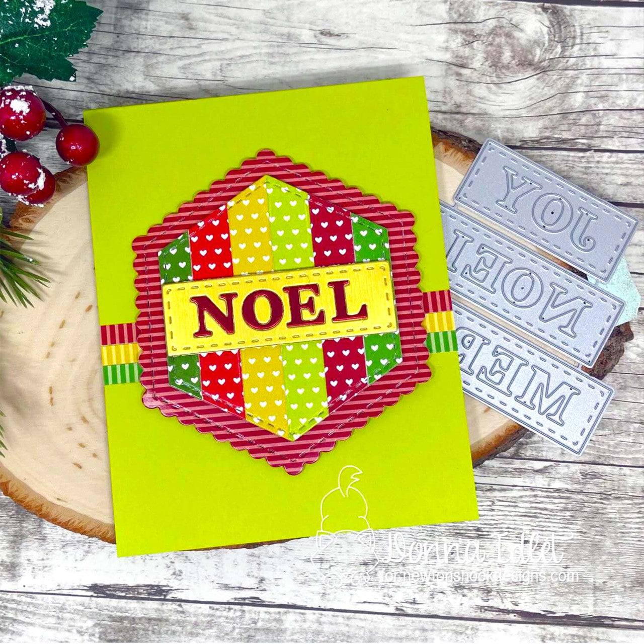 Newton's Nook Designs Christmas Basics 6 x 6 inch Paper Pad nn2410p01 noel