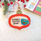 Newton's Nook Designs Christmas Coffees Clear Stamp and Die Set cheer