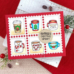 Newton's Nook Designs Christmas Coffees Clear Stamps nn2410s02 cheers