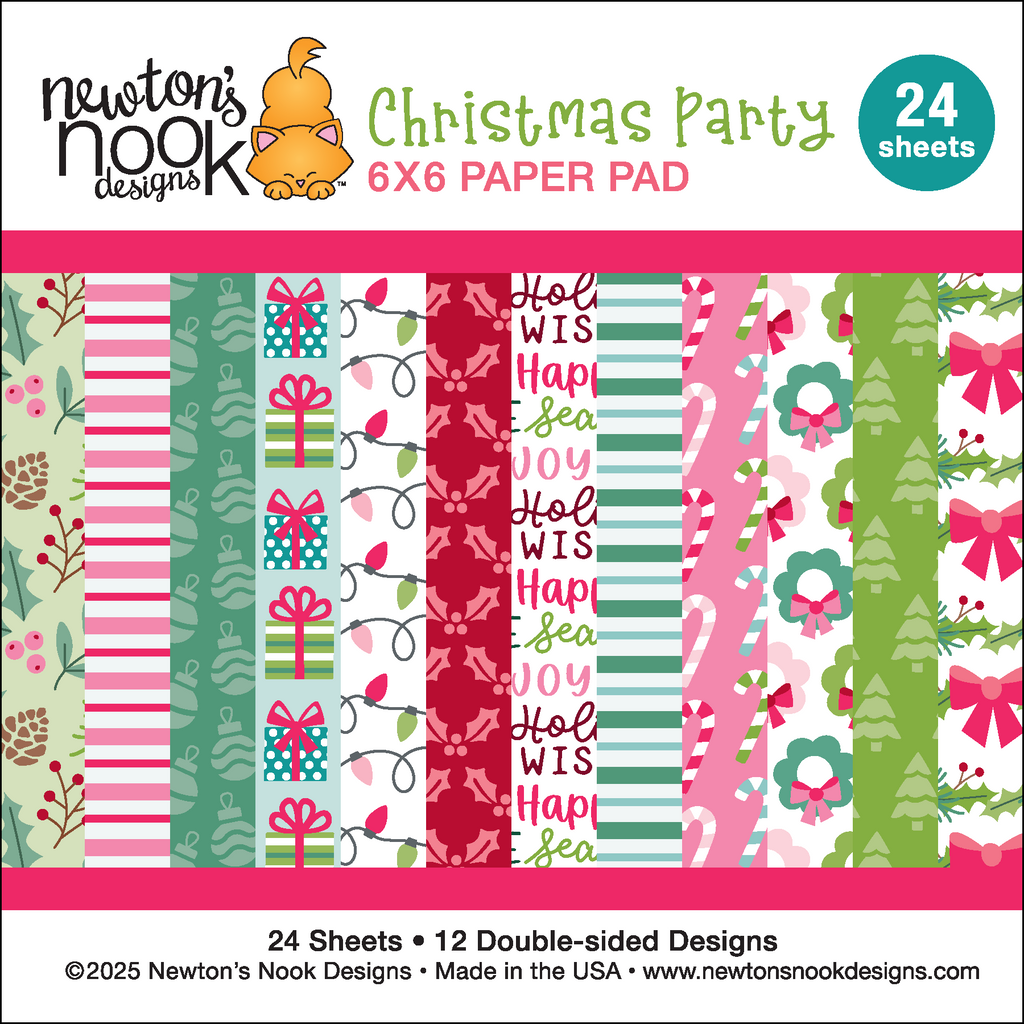 Newton's Nook Designs Christmas Party 6 x 6 inch Paper Pack nn2510p01