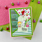 Newton's Nook Designs Christmas Time Cats Dies nn2510d01 wreath
