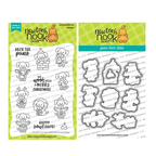 Newton's Nook Designs Christmas Time Dogs Clear Stamp and Die Set
