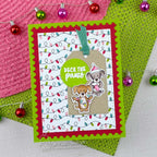 Newton's Nook Designs Christmas Time Dogs Clear Stamp and Die Set lights