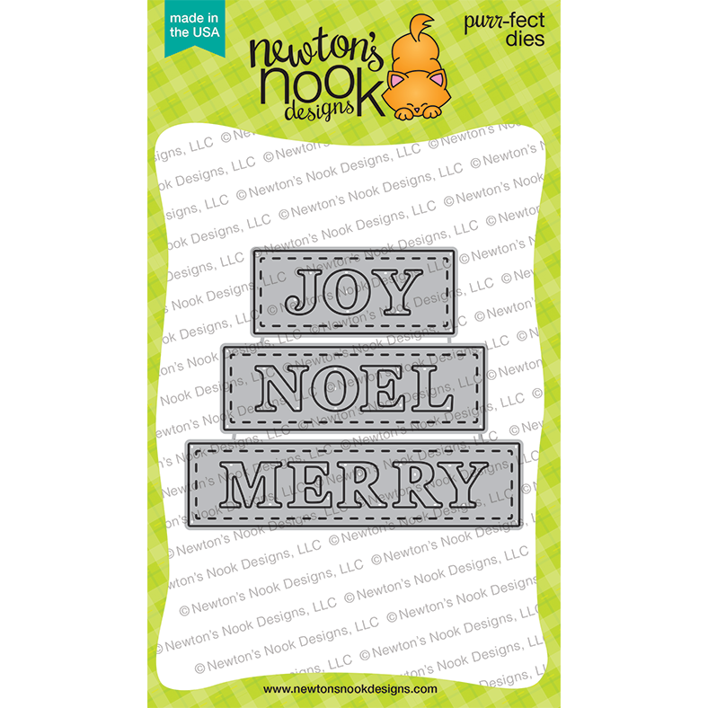 Newton's Nook Designs Christmas Word Trio Dies nn2410d08