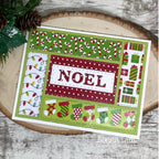Newton's Nook Designs Christmas Word Trio Dies nn2410d08 candy cane