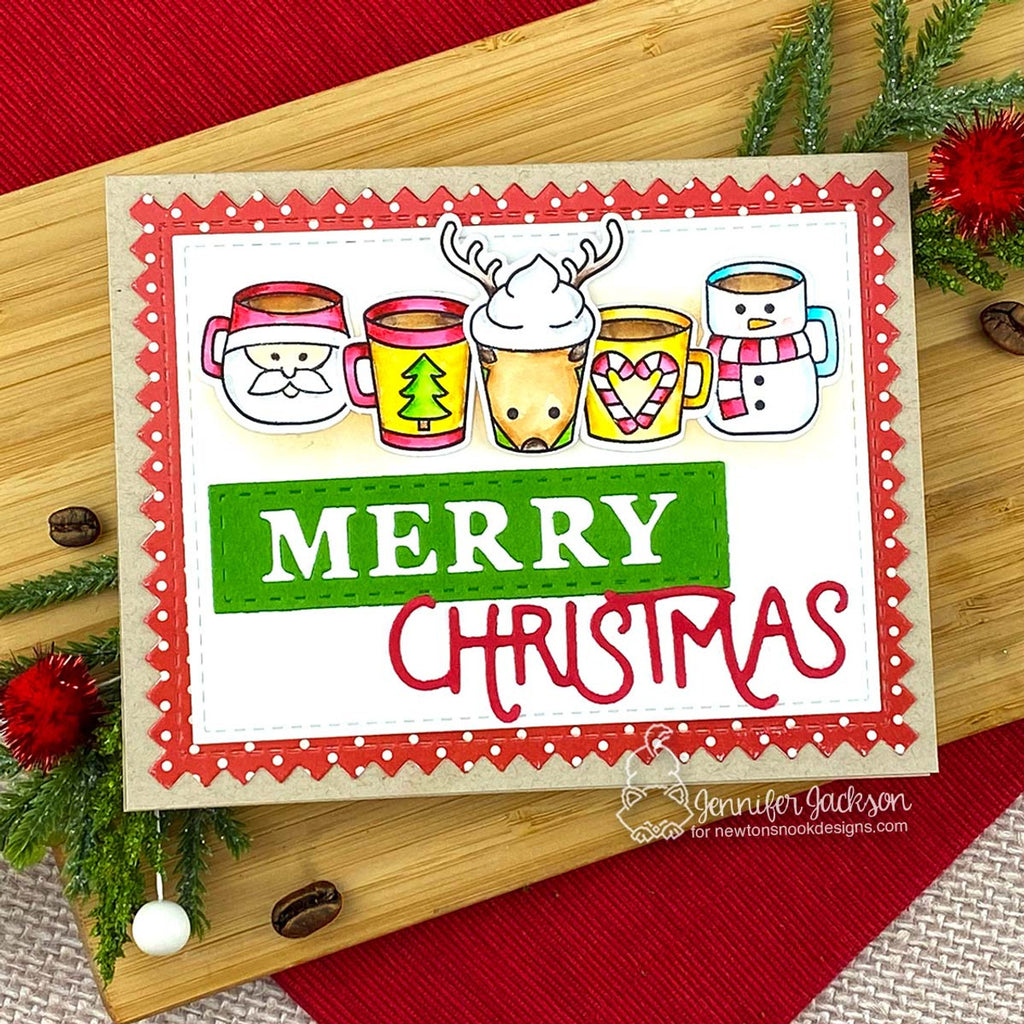Newton's Nook Designs Christmas Word Trio Dies nn2410d08 cups