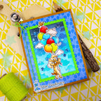 Newton's Nook Designs Cloudy Sky Stencil nn1802t01 balloons