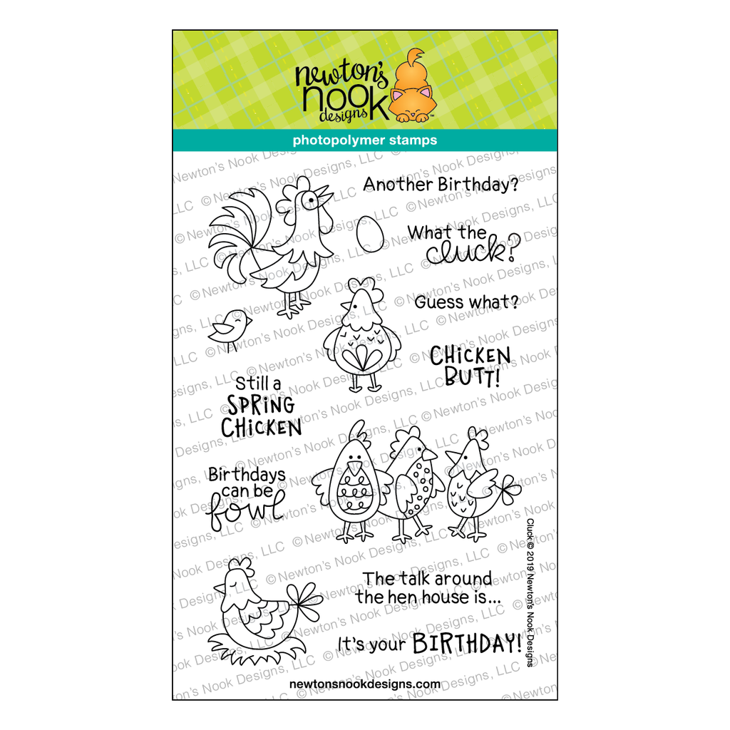 Newton's Nook Designs Cluck Clear Stamps nn1904s02 1