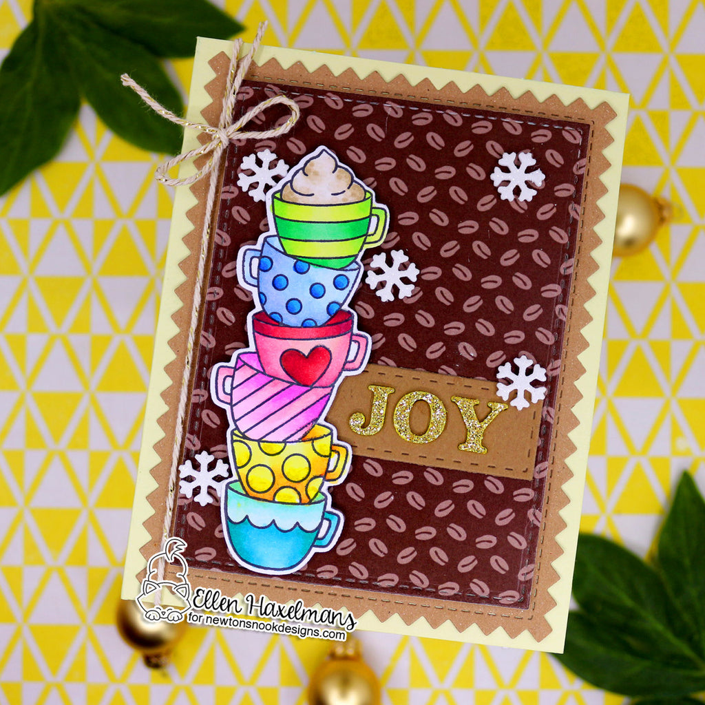 Newton's Nook Designs Coffee Delights Clear Stamps nn2411s01 coffee beans