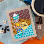 Newton's Nook Designs Coffee Delights Clear Stamps nn2411s01 thanks