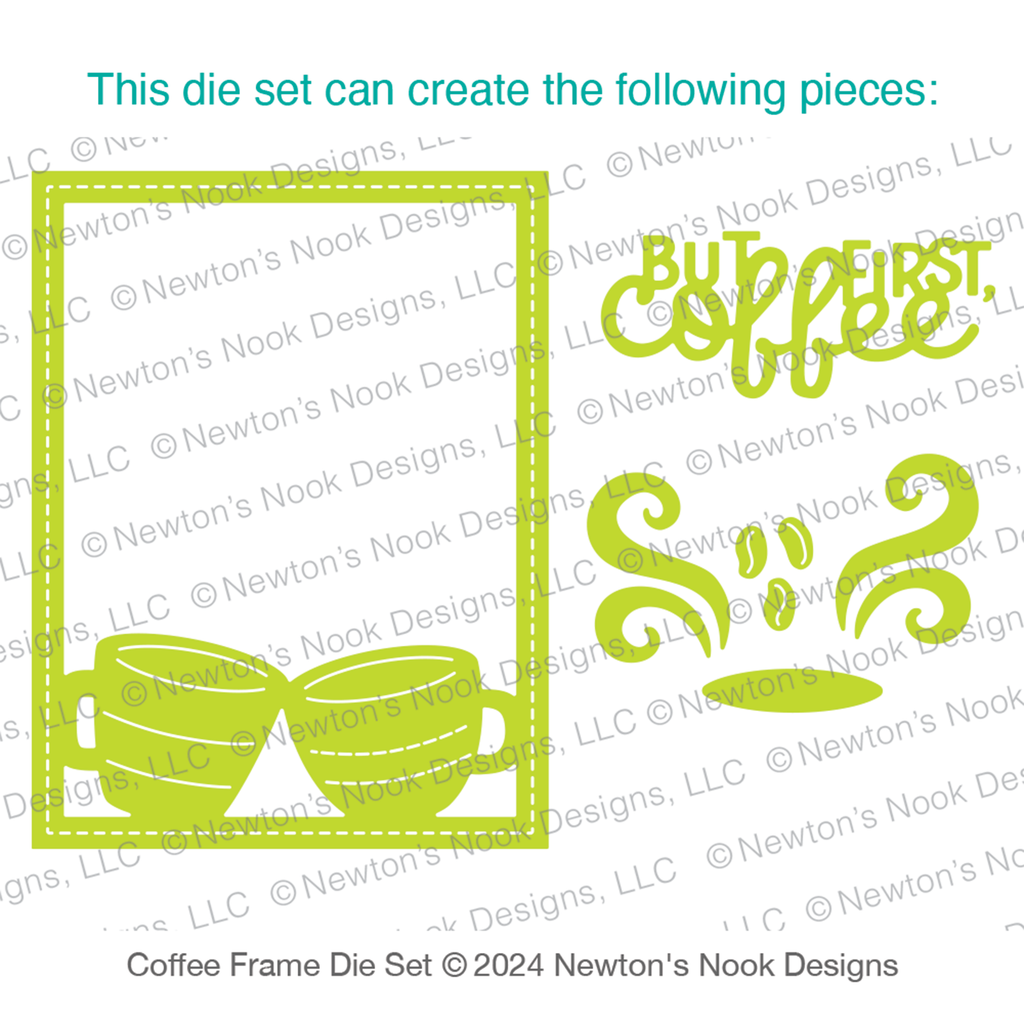 Newton's Nook Designs Coffee Frame Dies nn2411d02 product image