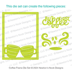 Newton's Nook Designs Coffee Frame Dies nn2411d02 product image