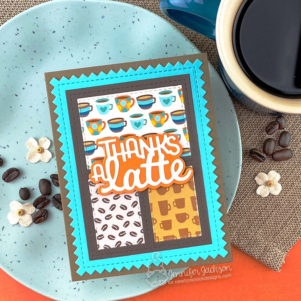 Newton's Nook Designs Coffee Shop 6 x 6 inch Paper Pad nn2411p01 thanks