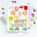 Newton's Nook Designs Coffee Silhouettes Dies nn2311d04 warm wishes