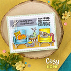 Newton's Nook Designs Cozy Home Clear Stamps nn2311s03 chairs