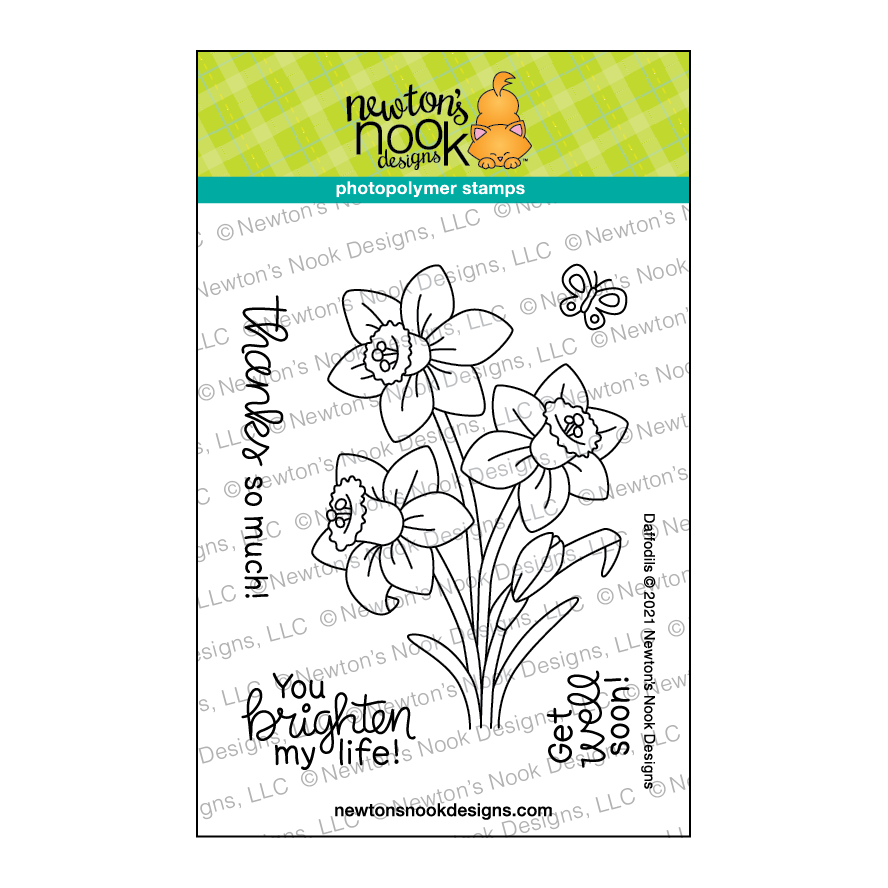 Newton's Nook Designs Daffodils Clear Stamps nn2102s04 1