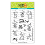 Newton's Nook Designs Dog Birthday Party Clear Stamp and Die Set image