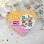 Newton's Nook Designs Dog Birthday Party Dies nn2507d02 heart