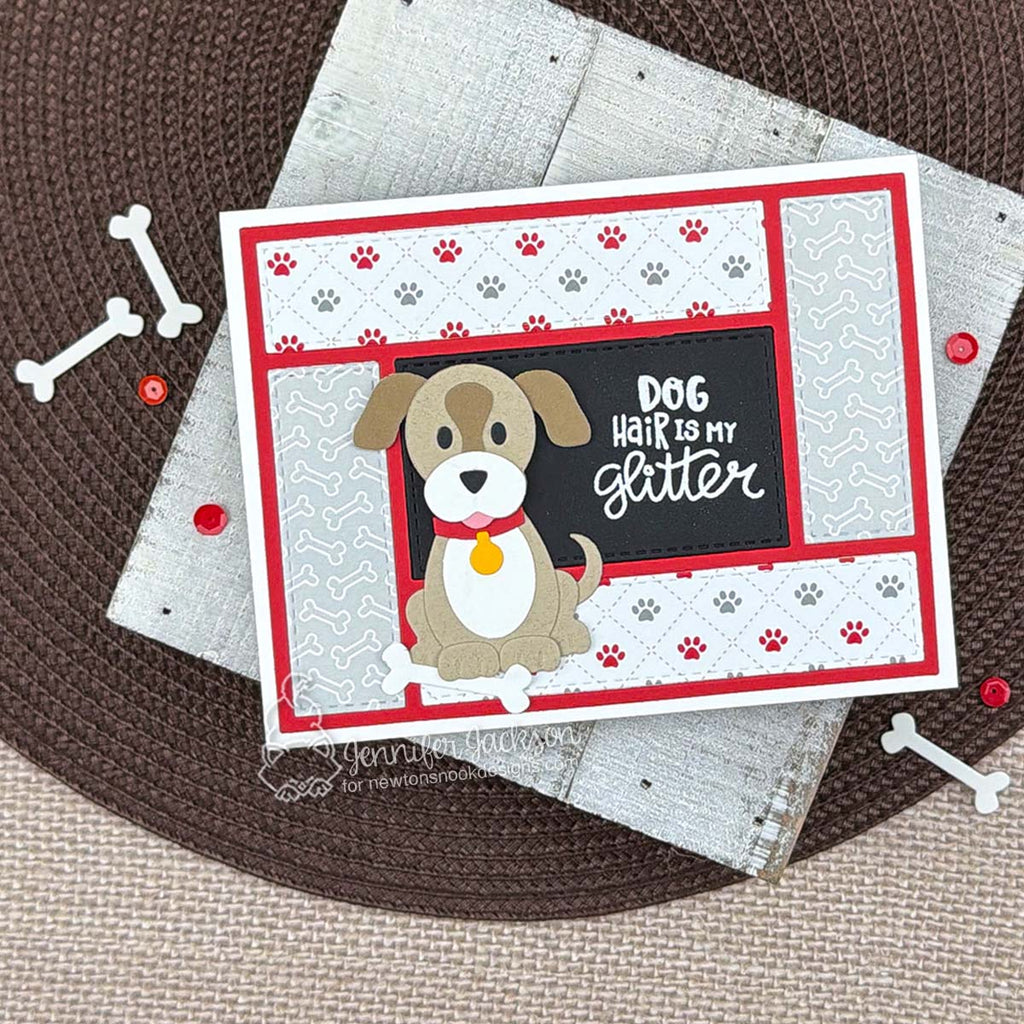 Newton's Nook Designs Dog Builder Dies nn2608d02 dog bones card