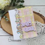 Newton's Nook Designs Easter Postage Sampler Dies nn2503d02 plaid