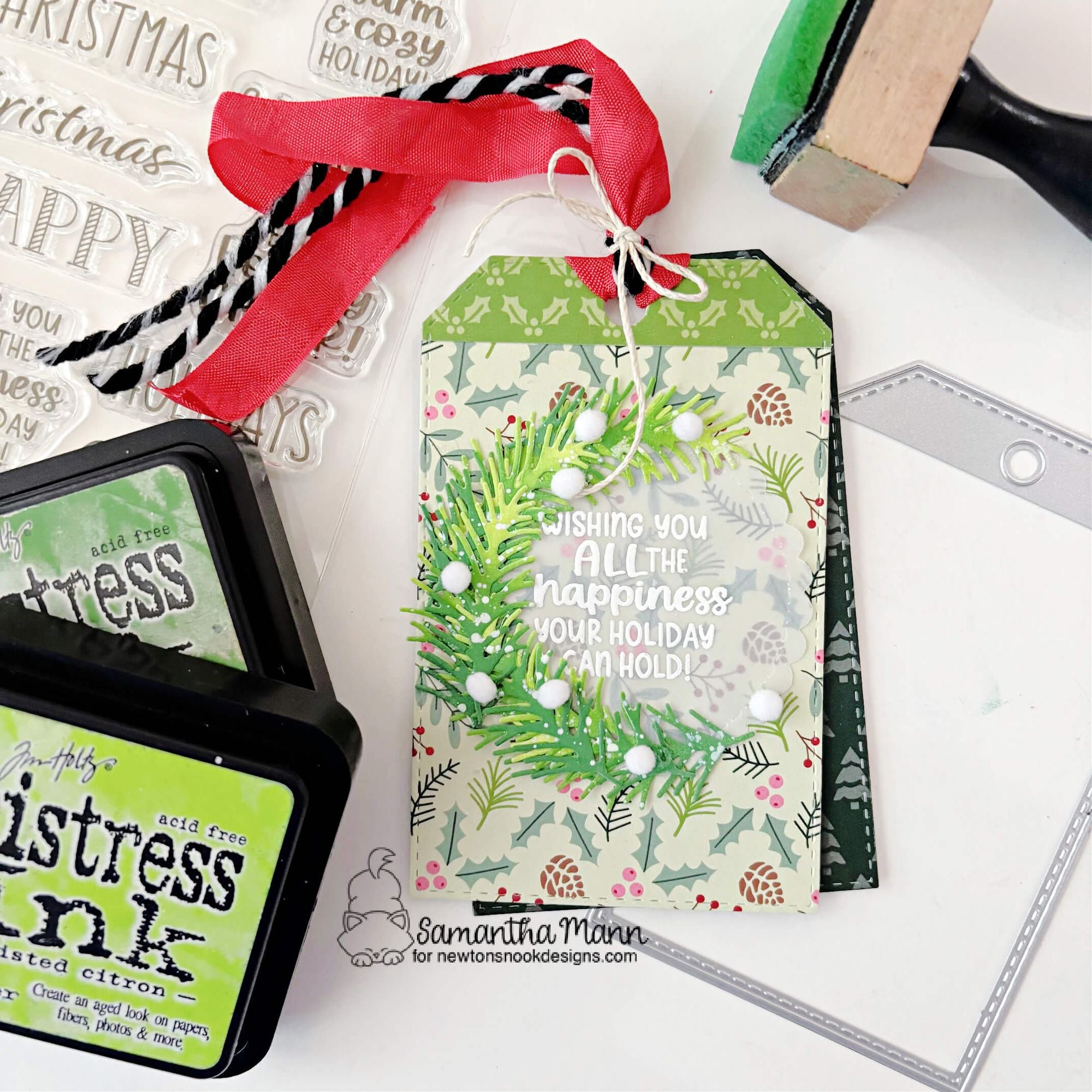Newton's Nook Designs Essential Tags Dies nn2510d03 happiness