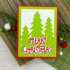 Newton's Nook Designs Evergreens Frame Die nn2410d05 merry christmas