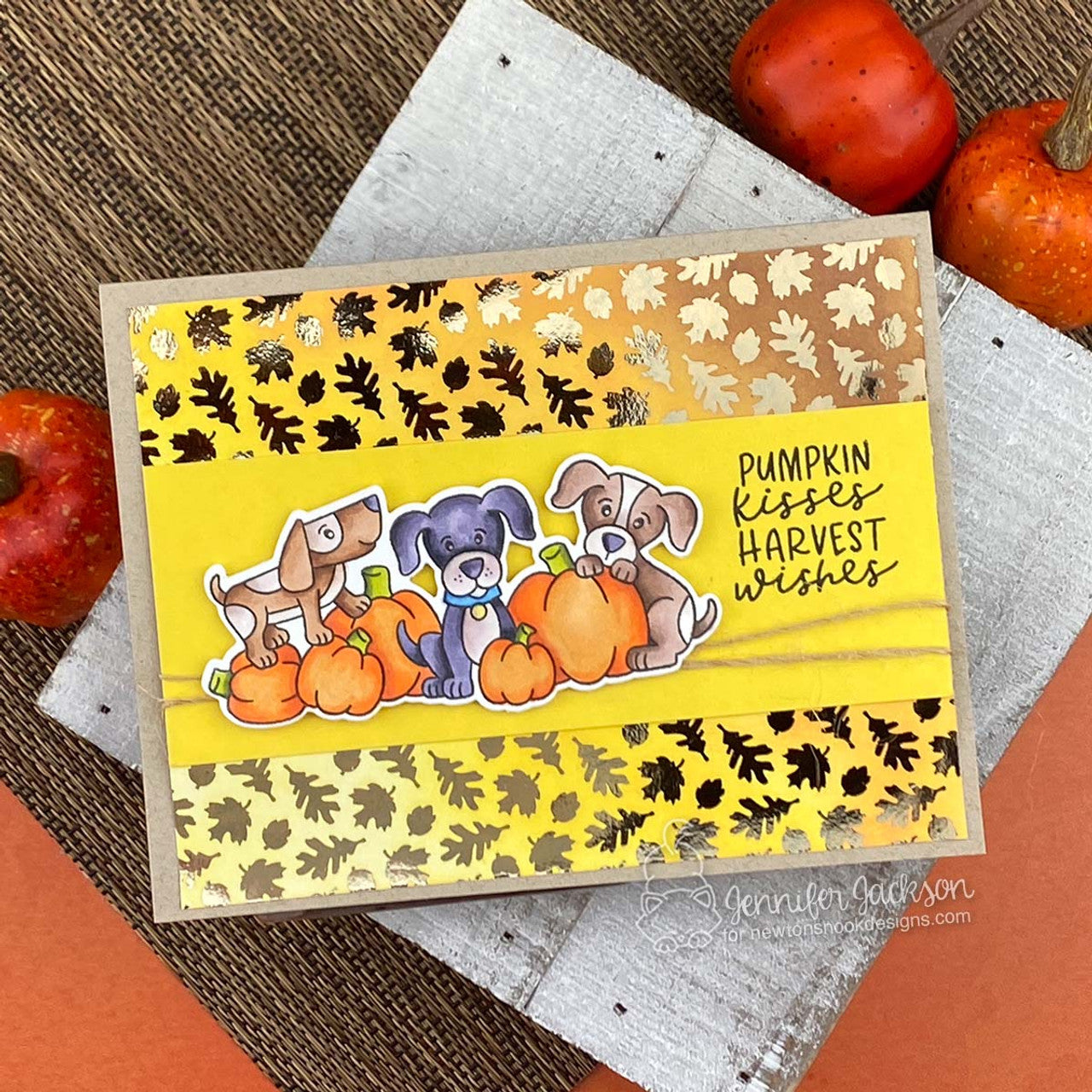Newton's Nook Designs Fabulous Fall Toner Card Front Pack nn2509tc1 kisses