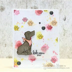 Newton's Nook Designs Fetching Friendship Clear Stamps 20150602 watercolor paw prints