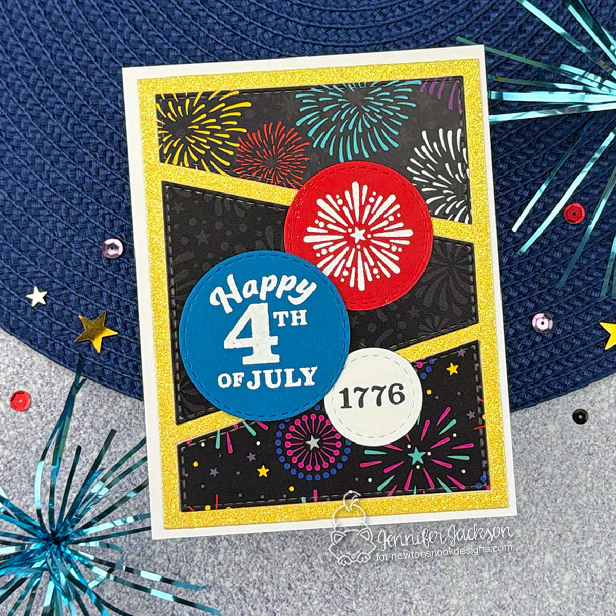 Newton's Nook Designs Fireworks 6x6 inch Paper Pad nn2606p02 bright colors