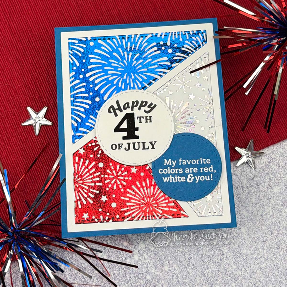 Newton's Nook Designs Fireworks Toner Card Fronts Pack nn2606tc1 fireworks and sparkle