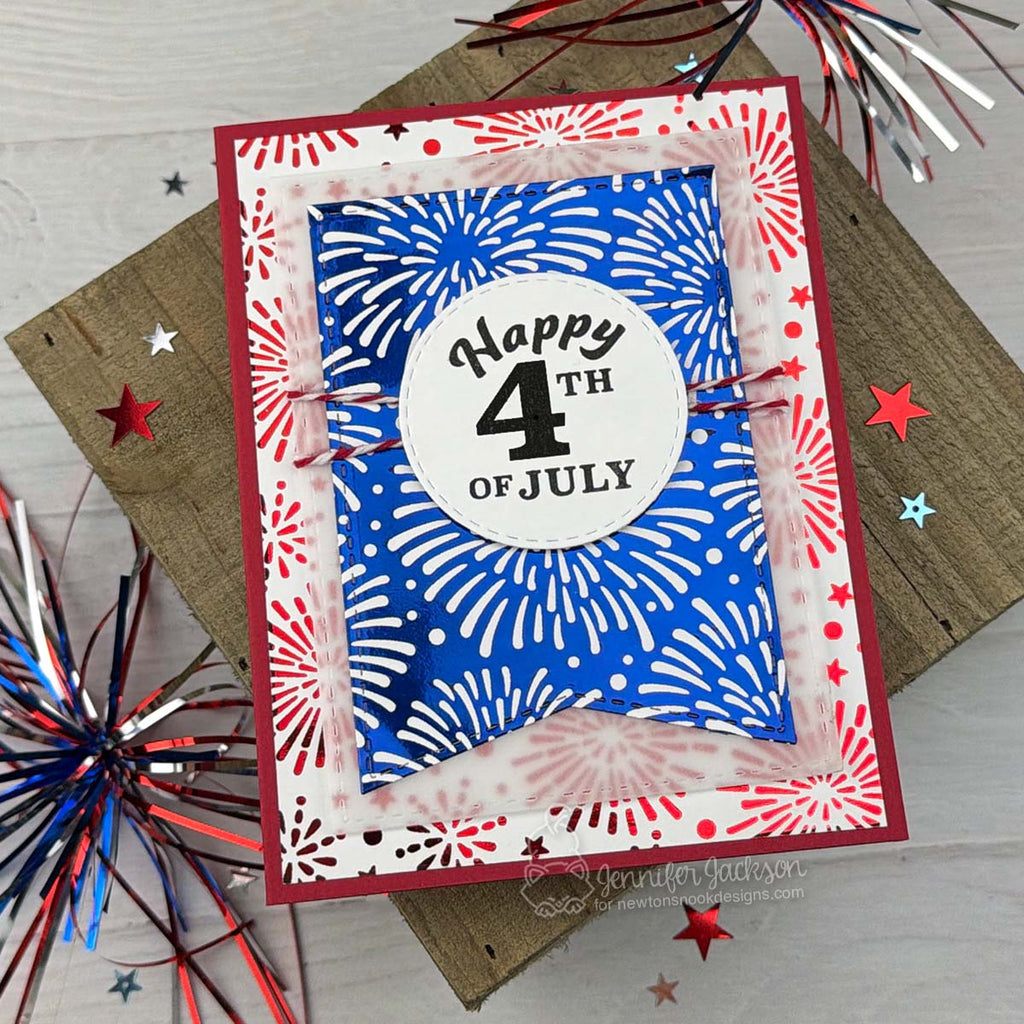 Newton's Nook Designs Fireworks Toner Card Fronts Pack nn2606tc1 happy 4th