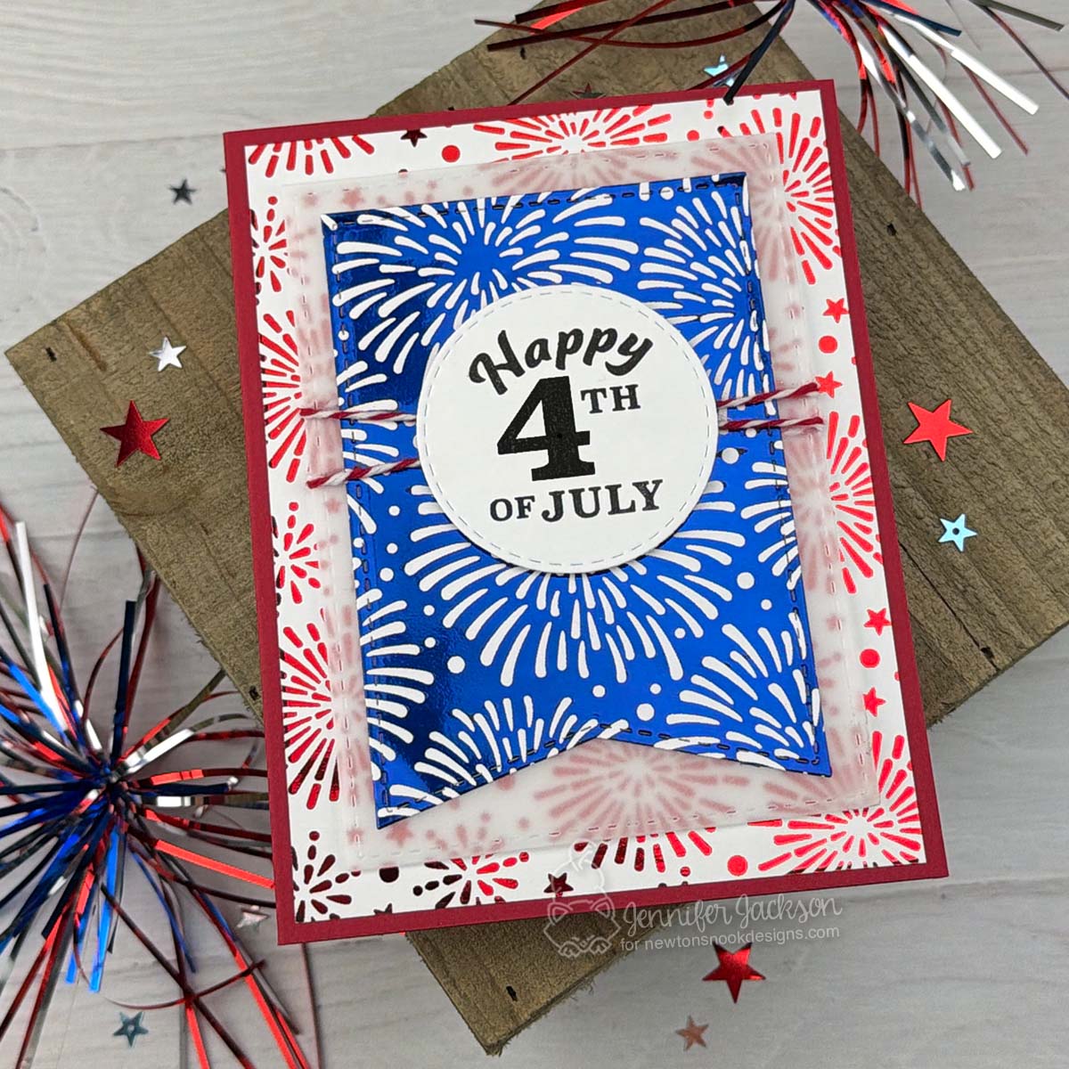 Newton's Nook Designs Fireworks Toner Card Fronts Pack nn2606tc1 happy 4th
