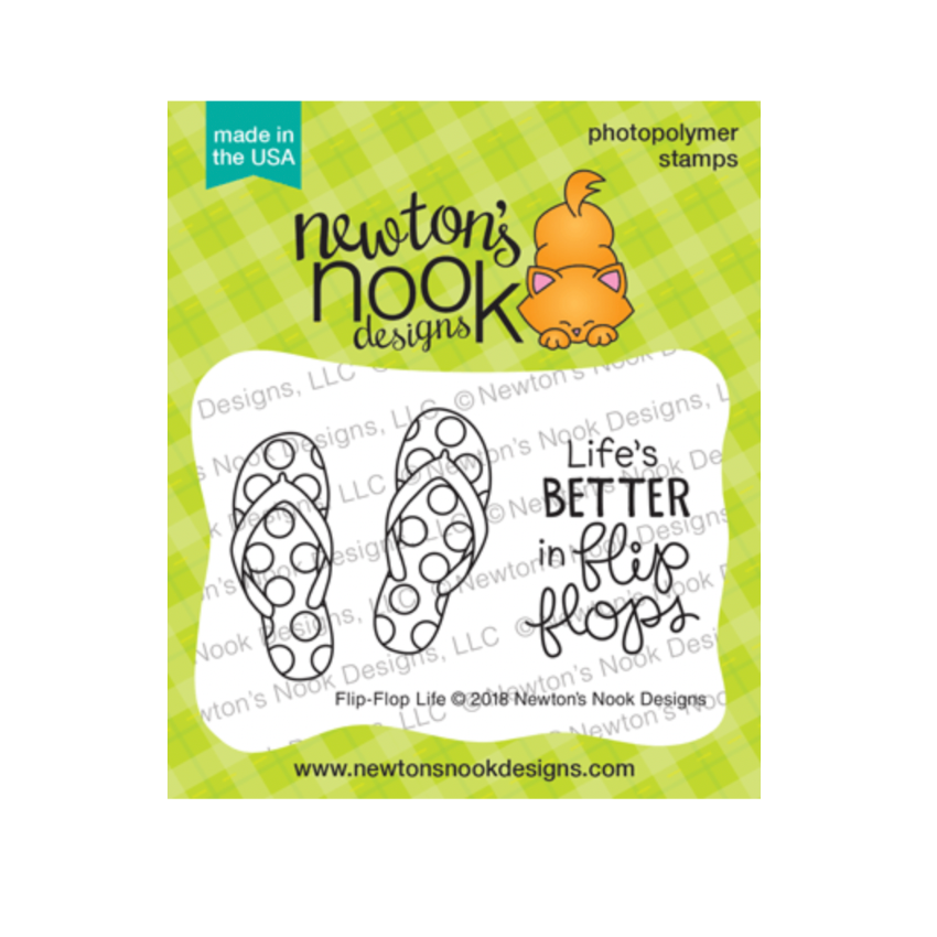 Newton's Nook Designs Flip Flop Life Clear Stamps nn1807s06