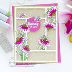 Newton's Nook Designs Floral Delights Clear Stamp and Die Set butterflies
