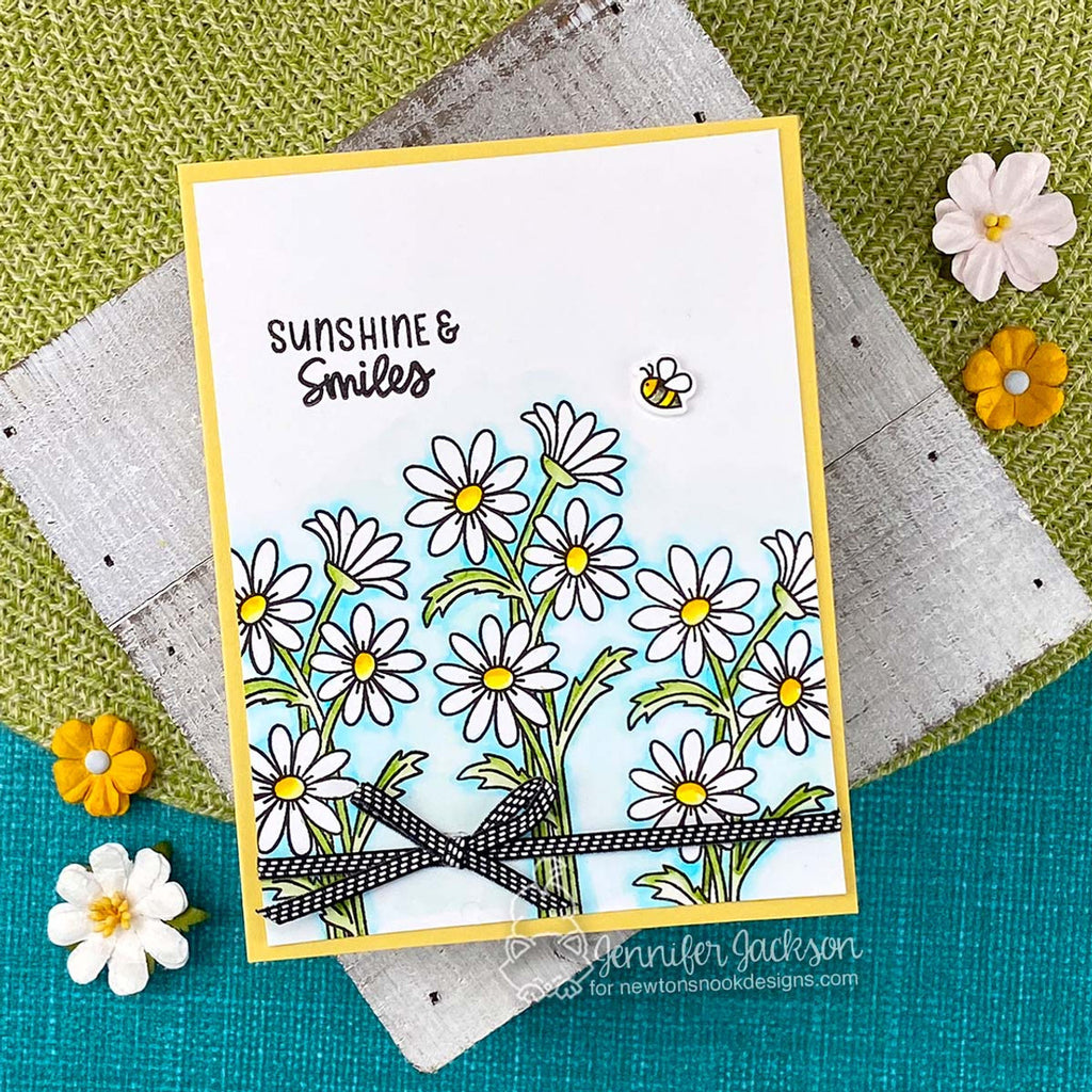 Newton's Nook Designs Floral Delights Clear Stamp and Die Set daisies