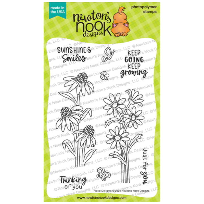 Newton's Nook Designs Floral Delights Clear Stamp and Die Set​ product image
1
