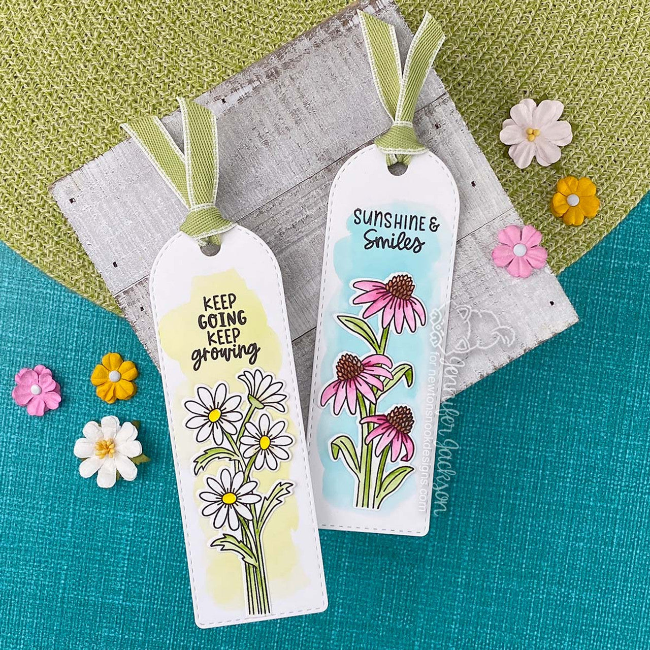 Newton's Nook Designs Floral Delights Clear Stamps nn2404s05* bookmarks